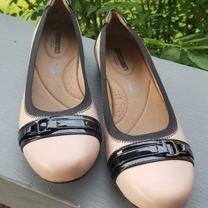 Clarks Blush Pink leather flats
